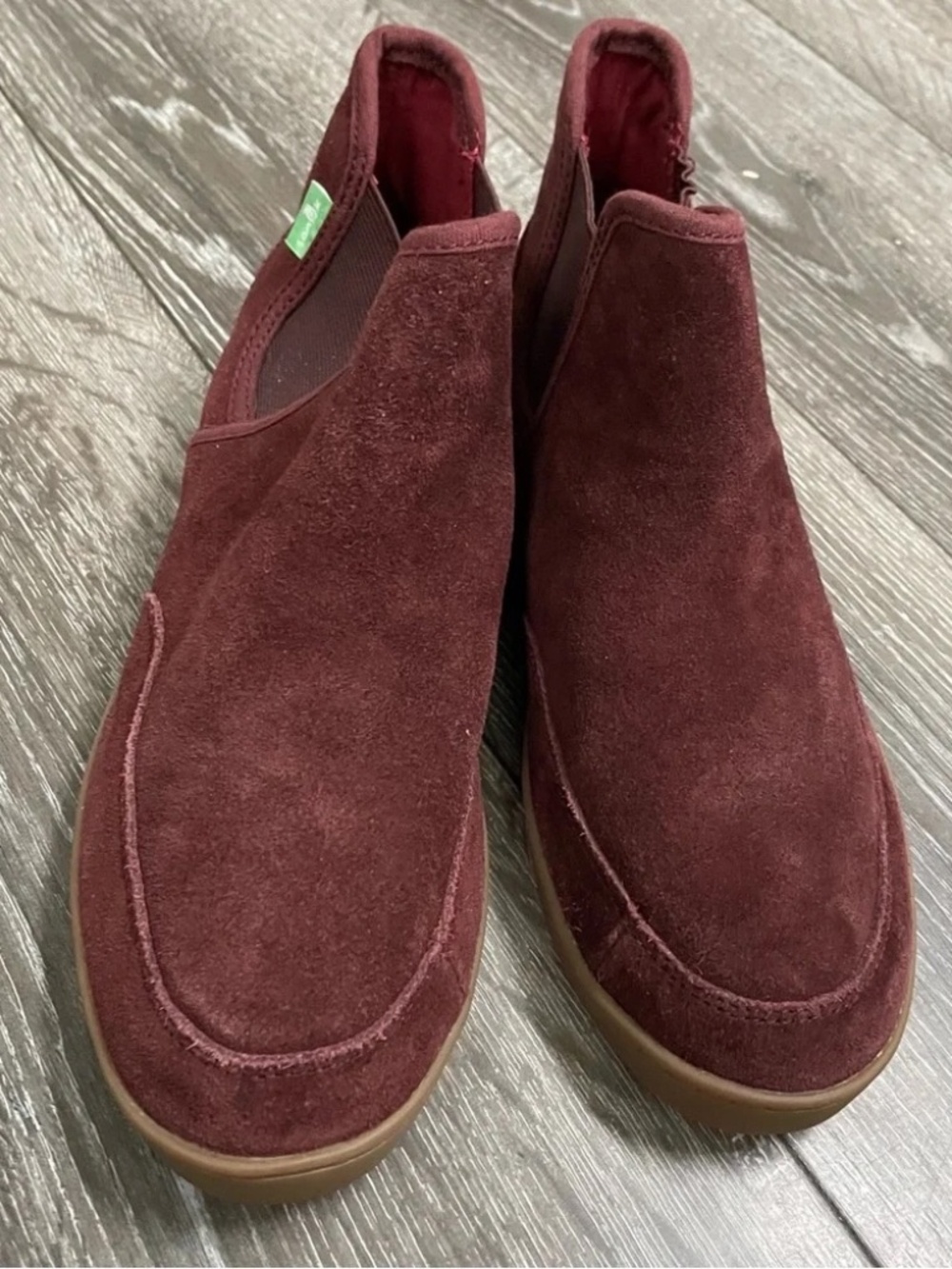 Sanuk ♡ Pair O Dice Mid Suede Slip-On Shoes / Ankle Booties - Picture 7 of 9